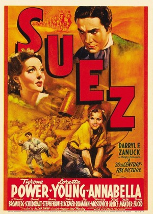 Suez (1938) - poster