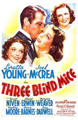 Three Blind Mice (1938) - poster