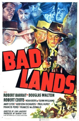 Bad Lands (1939) - poster