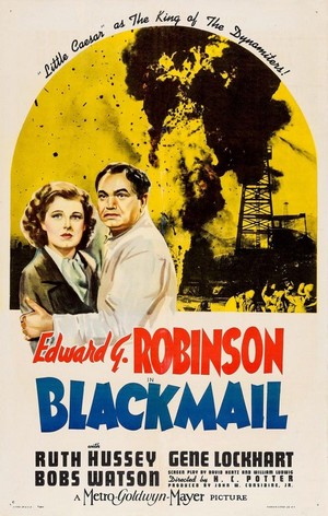 Blackmail (1939) - poster