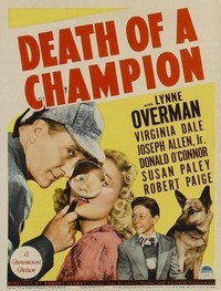 Death of a Champion (1939) - poster