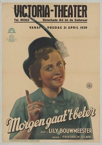 Morgen Gaat 't Beter (1939) - poster