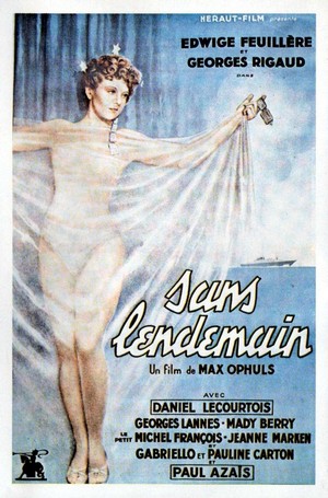 Sans Lendemain (1939) - poster
