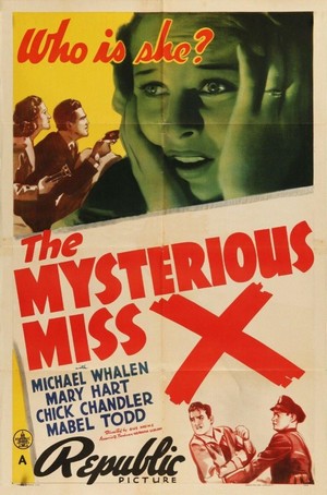 The Mysterious Miss X (1939) - poster