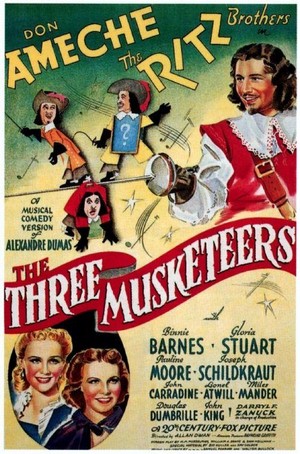 The Three Musketeers (1939) - poster