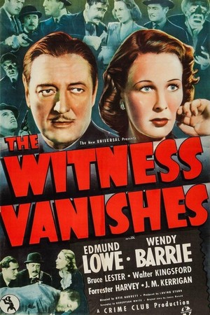 The Witness Vanishes (1939) - poster