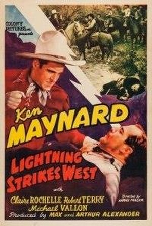 Lightning Strikes West (1940) - poster