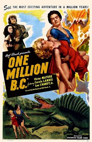 One Million B.C. (1940) - poster