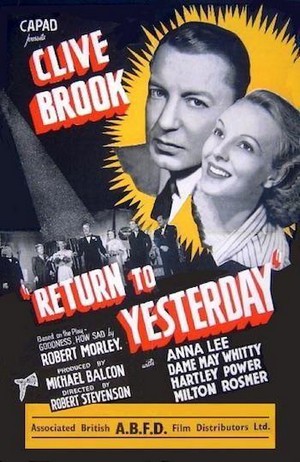 Return to Yesterday (1940) - poster
