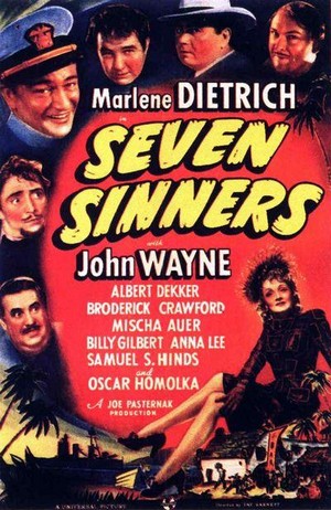 Seven Sinners (1940) - poster