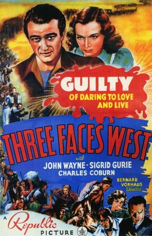 Three Faces West (1940) - poster