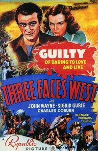 Three Faces West (1940) - poster