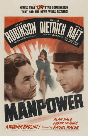 Manpower (1941) - poster