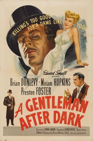 A Gentleman After Dark (1942) - poster