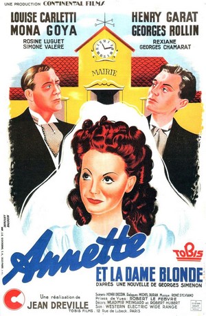 Annette et la Dame Blonde (1942) - poster