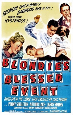 Blondie's Blessed Event (1942) - poster