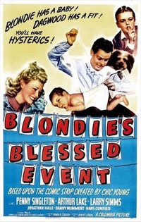 Blondie's Blessed Event (1942) - poster