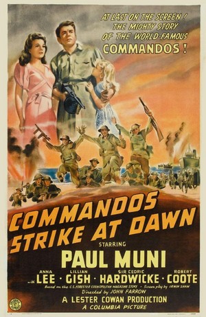 Commandos Strike at Dawn (1942) - poster