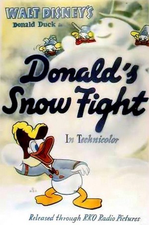 Donald's Snow Fight (1942) - poster