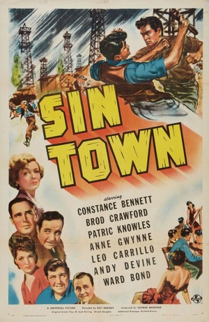 Sin Town (1942) - poster