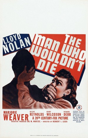 The Man Who Wouldn't Die (1942) - poster