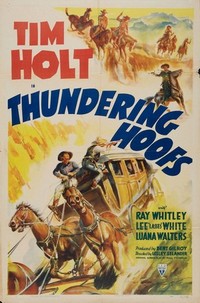 Thundering Hoofs (1942) - poster