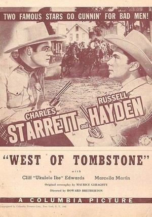 West of Tombstone (1942) - poster