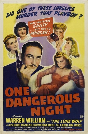 One Dangerous Night (1943) - poster