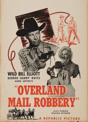 Overland Mail Robbery (1943) - poster