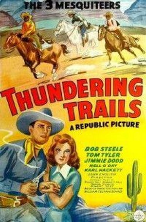 Thundering Trails (1943) - poster