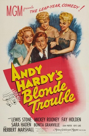 Andy Hardy's Blonde Trouble (1944) - poster