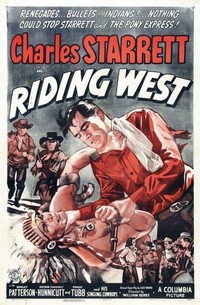 Riding West (1944) - poster