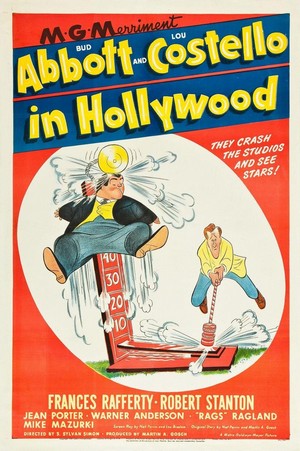 Bud Abbott and Lou Costello in Hollywood (1945) - poster