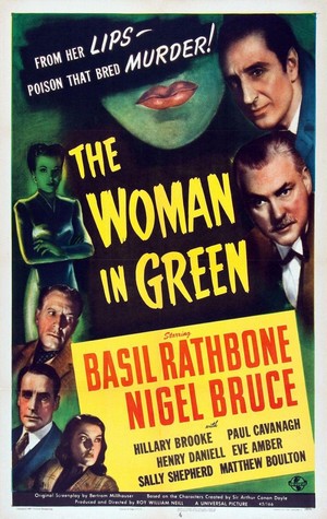 The Woman in Green (1945) - poster