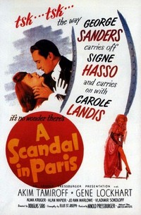 A Scandal in Paris (1946) - poster