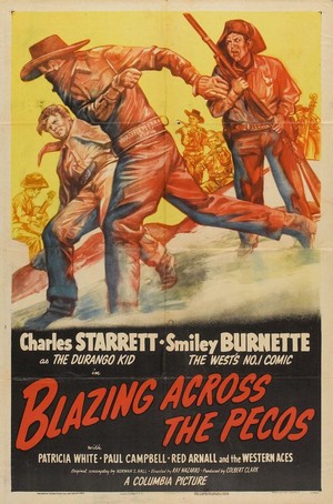 Blazing across the Pecos (1948) - poster