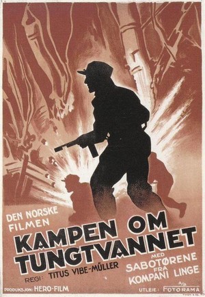 Kampen om Tungtvannet (1948) - poster