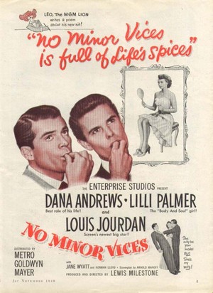 No Minor Vices (1948) - poster
