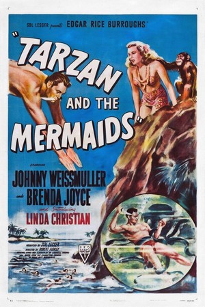 Tarzan and the Mermaids (1948) - poster