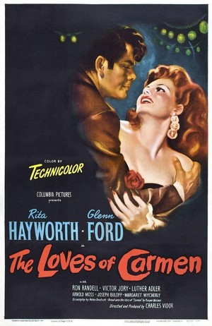 The Loves of Carmen (1948) - poster