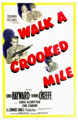 Walk a Crooked Mile (1948) - poster