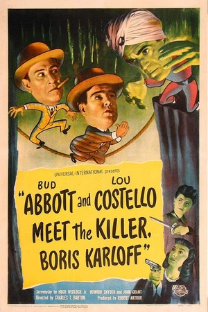 Abbott and Costello Meet the Killer, Boris Karloff (1949) - poster