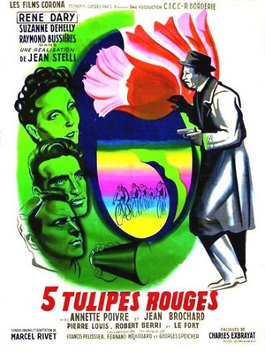 Cinq Tulipes Rouges (1949) - poster