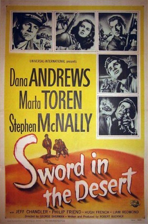 Sword in the Desert (1949) - poster