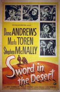 Sword in the Desert (1949) - poster