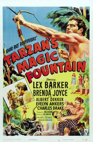 Tarzan's Magic Fountain (1949) - poster