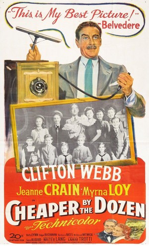 Cheaper by the Dozen (1950) - poster