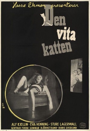 Den Vita Katten (1950) - poster