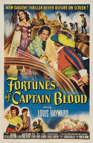 Fortunes of Captain Blood (1950) - poster