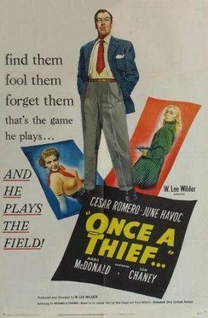 Once a Thief (1950) - poster